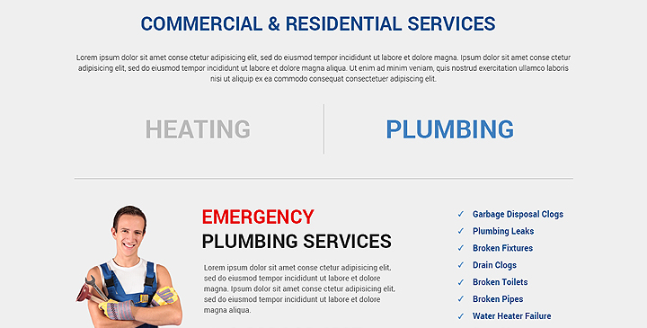 website design for plumbers
